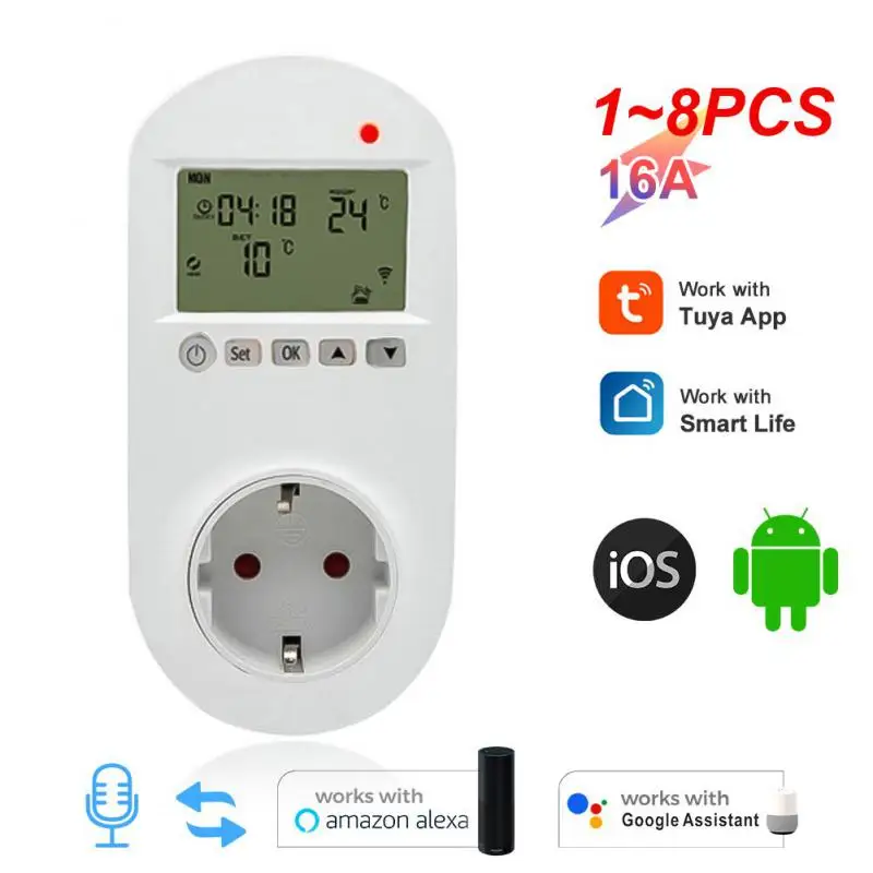 1~8PCS Electric Floor Heating Plug Ntc Sensor Programmable Remote Control Lcd Light Display 16a
1~8PCS Electric Floor Heating Plug Ntc Sensor Programmable Remote Control Lcd Light Display 16a