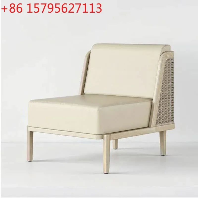 Nordic solid wood single sofa chair living room backrest casual rattan three-seater sofa
Nordic solid wood single sofa chair living room backrest casual rattan three-seater sofa