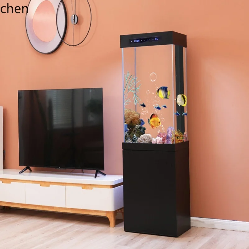 DSA fish tank vertical gold living room small floor-to-wall home landscaping ultra-white glass square
DSA fish tank vertical gold living room small floor-to-wall home landscaping ultra-white glass square