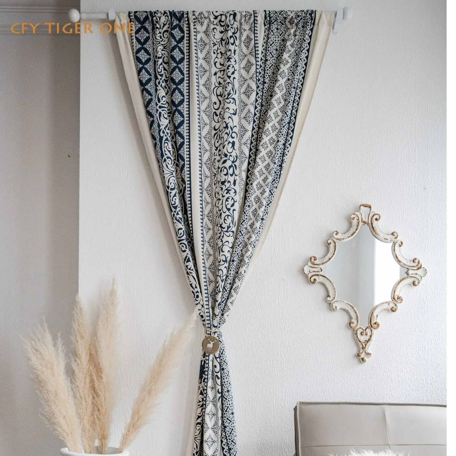 American Geometric Cotton Linen Window Curtain with Tassels Blackout Valance for The Luxury Living Room Curtains for Living Room
American Geometric Cotton Linen Window Curtain with Tassels Blackout Valance for The Luxury Living Room Curtains for Living Room