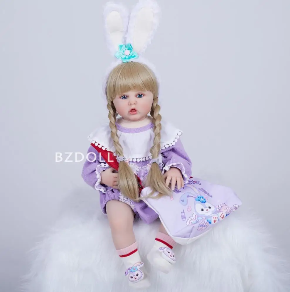 Soft Silicone Reborn Doll 60cm For Girl Lifelike Vinyl Princess Baby With Cloth Body Bebe Birthday Gift Dress Up Boneca
Soft Silicone Reborn Doll 60cm For Girl Lifelike Vinyl Princess Baby With Cloth Body Bebe Birthday Gift Dress Up Boneca
