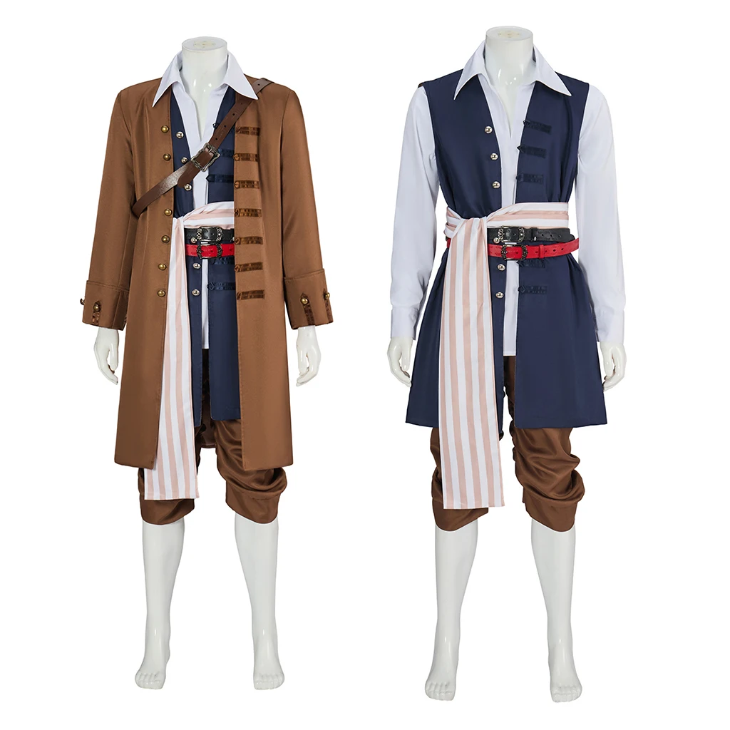Movie Jack Cosplay Captain Costume for Men Punk Retro Pirate Uniform Suit Halloween Carnival Party Disguise Outfits
Movie Jack Cosplay Captain Costume for Men Punk Retro Pirate Uniform Suit Halloween Carnival Party Disguise Outfits