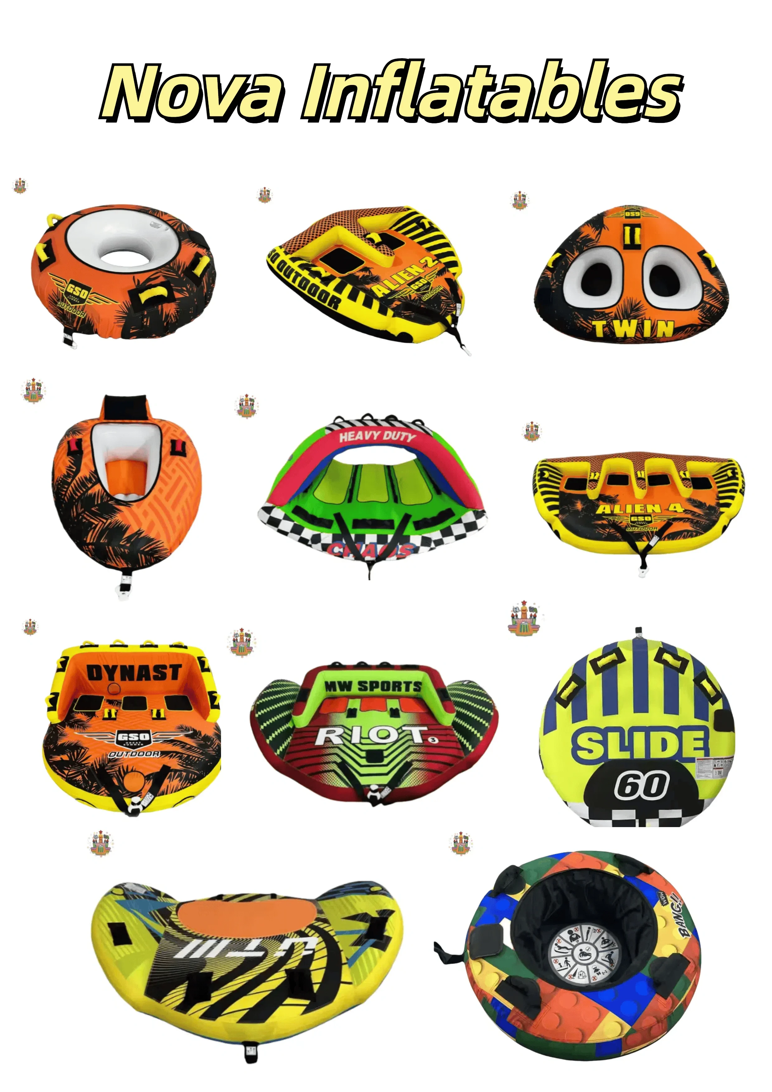 Sea Game Riding Boat Equipment Towable Tube Inflatable Boat Tubes For 3 Person Boating Inflatable Water Ski Sports
Sea Game Riding Boat Equipment Towable Tube Inflatable Boat Tubes For 3 Person Boating Inflatable Water Ski Sports