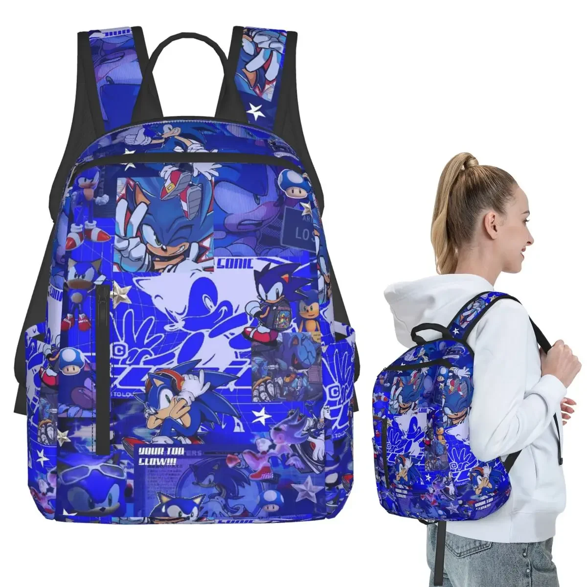 Sonic The Hedgehog Backpack Student Boys Girls BookBag Children School Bag Laptop Shoulder Bags for Men Women
Sonic The Hedgehog Backpack Student Boys Girls BookBag Children School Bag Laptop Shoulder Bags for Men Women
