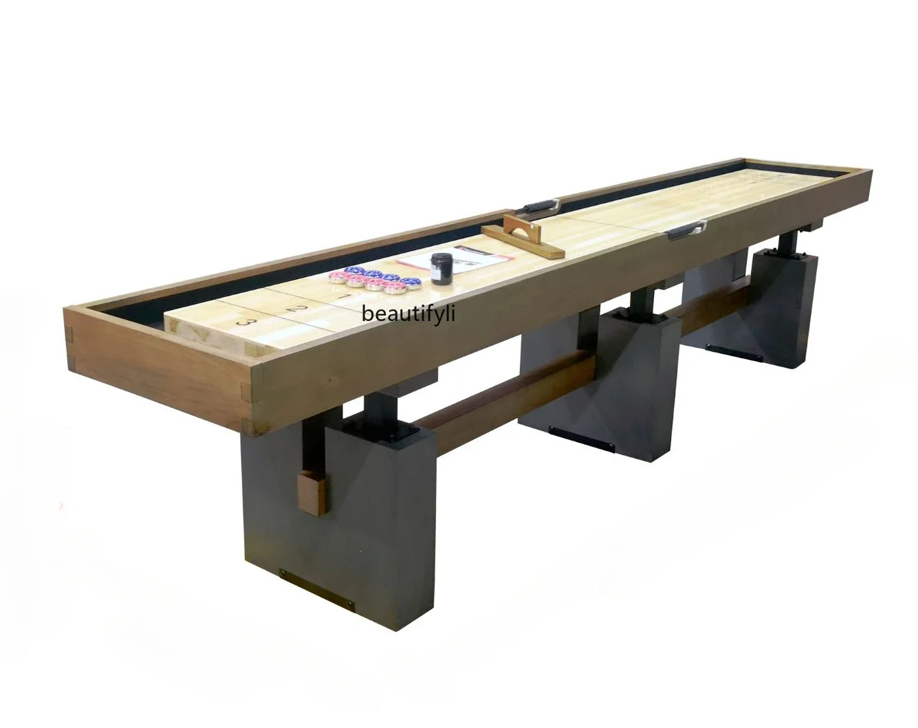 Solid wood sand arc table craft sand pot table household new fitness equipment shuffleboard
Solid wood sand arc table craft sand pot table household new fitness equipment shuffleboard