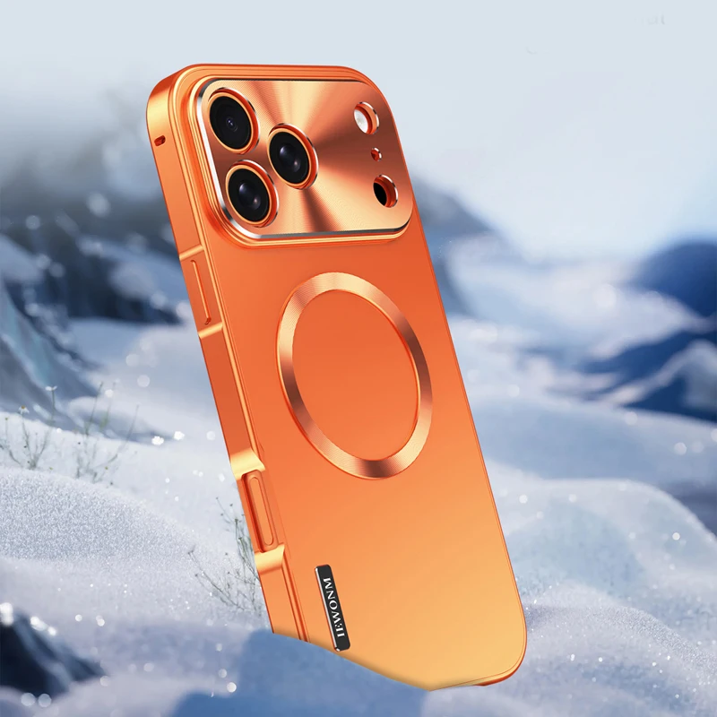 For iPhone 17 Pro Max 17 Pro Magnetic Case ELVEV Matte Hard PC + Aluminum Alloy Anti-fall Phone Cover
For iPhone 17 Pro Max 17 Pro Magnetic Case ELVEV Matte Hard PC + Aluminum Alloy Anti-fall Phone Cover