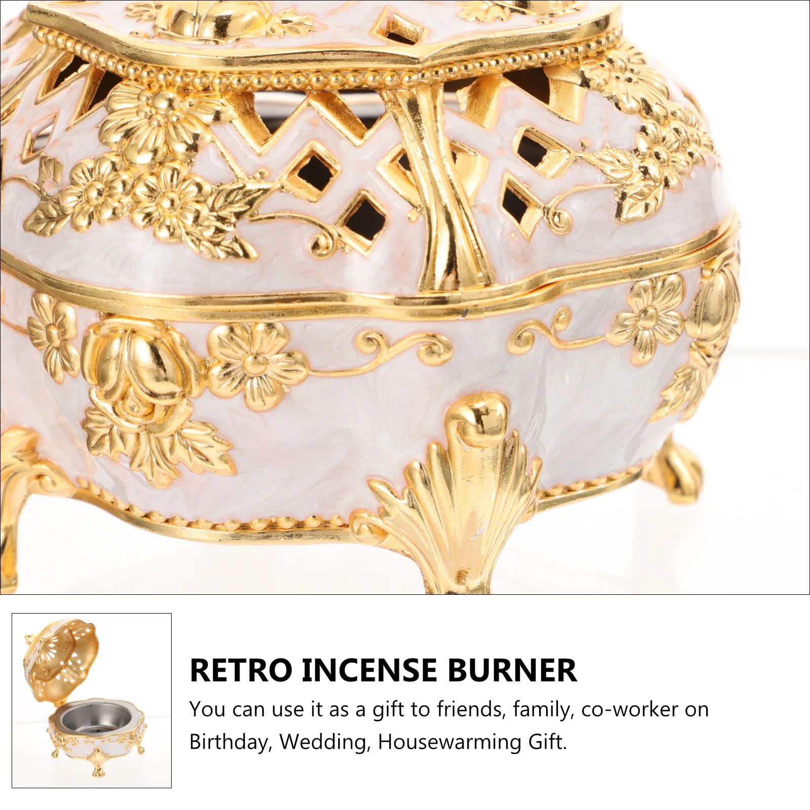 1Pcs Metal Incense Burner Retro Censer Home Adornment Portable Aromatic Diffuser Relaxation Gift for Family Friends
1Pcs Metal Incense Burner Retro Censer Home Adornment Portable Aromatic Diffuser Relaxation Gift for Family Friends