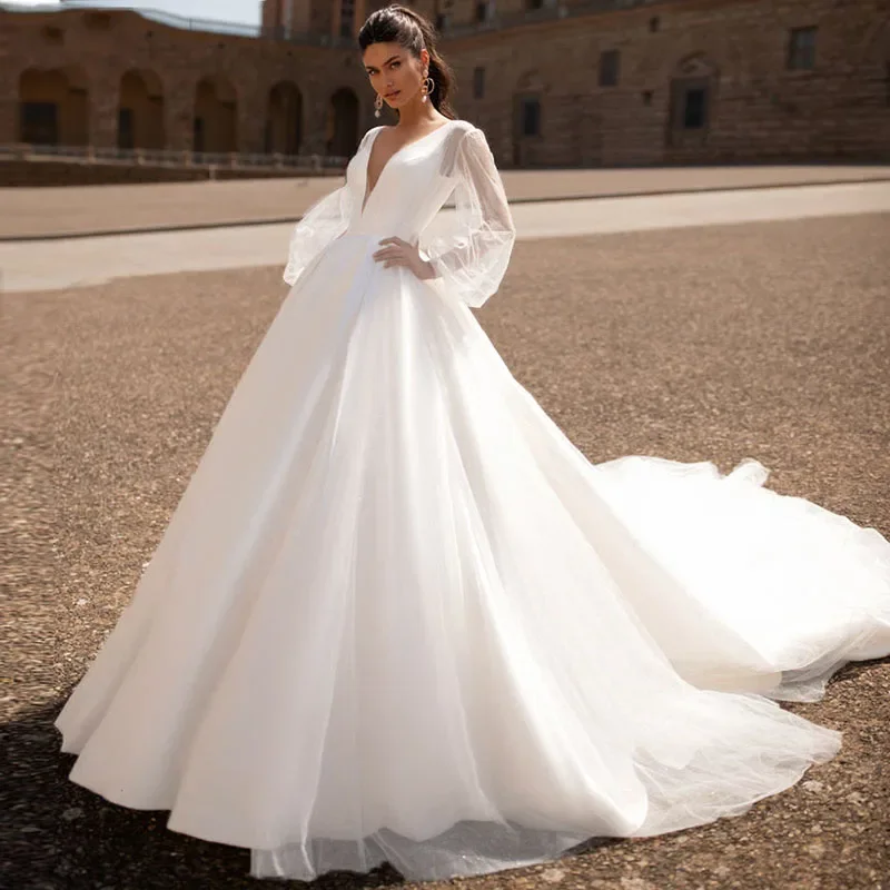 Custom Made Long Sleeves Evening Dresses V-Neck Formal Dresses Robe De soiree Women Elegant Party Gowns 2023 Ball Gown
Custom Made Long Sleeves Evening Dresses V-Neck Formal Dresses Robe De soiree Women Elegant Party Gowns 2023 Ball Gown