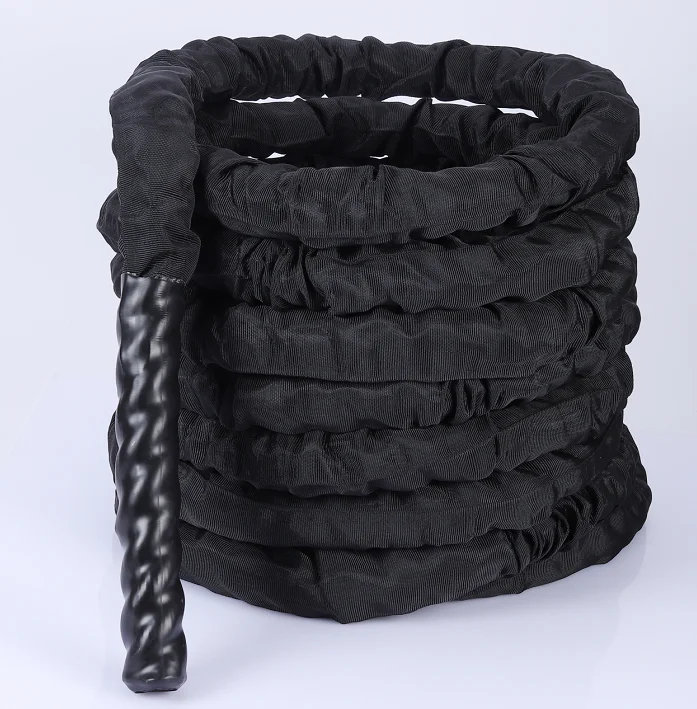 Customizable Logo High Quality Poly Dacron Battle Ropes Black with Nylon Cover 38mm 50mm Fit Body 9m Length
Customizable Logo High Quality Poly Dacron Battle Ropes Black with Nylon Cover 38mm 50mm Fit Body 9m Length