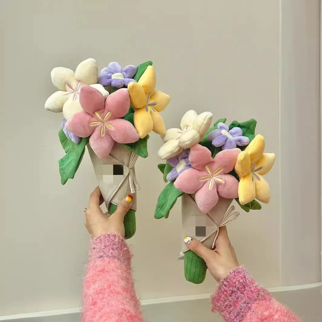 Kawaii Pastel Plush Flower Bouquet, Soft Fabric Floral Bouquet, Creative Gift for Valentine's Day & Birthday
Kawaii Pastel Plush Flower Bouquet, Soft Fabric Floral Bouquet, Creative Gift for Valentine's Day & Birthday