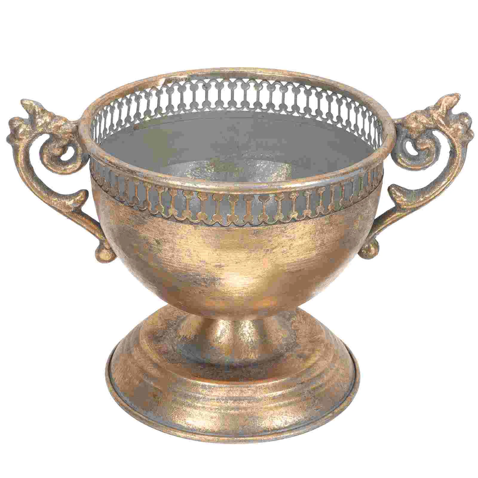 Flower Pot Vintage Flowerpot Decorative Vases for Home Desk Small Centerpieces Metal Work
Flower Pot Vintage Flowerpot Decorative Vases for Home Desk Small Centerpieces Metal Work