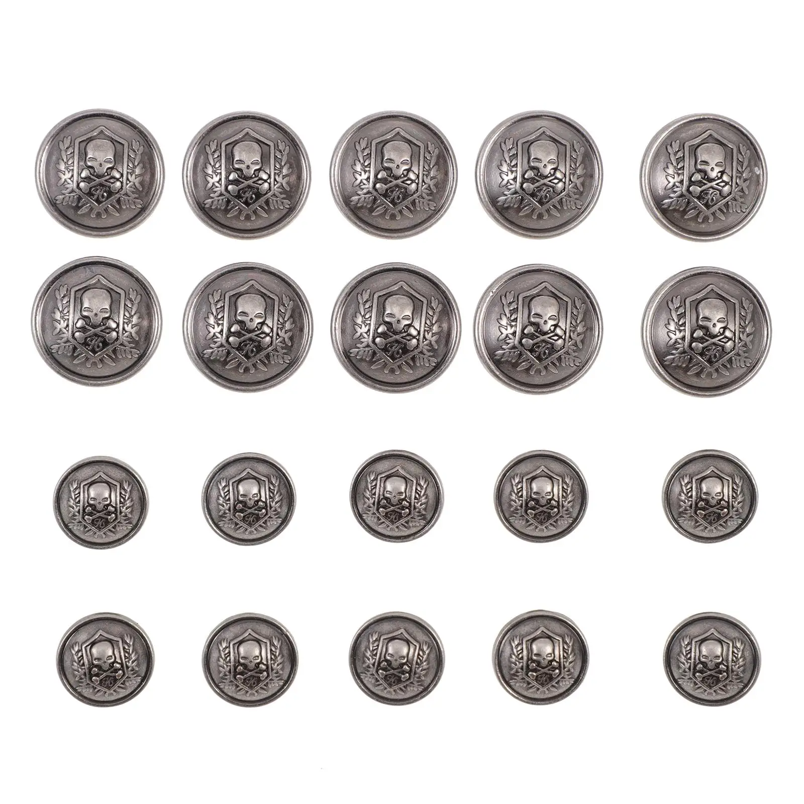 20pcs Metal Buttons Decorative 15mm 21mm Alloy Fashion Garment Accessories Vintage Sewing Replacement Clothes Fixing
20pcs Metal Buttons Decorative 15mm 21mm Alloy Fashion Garment Accessories Vintage Sewing Replacement Clothes Fixing