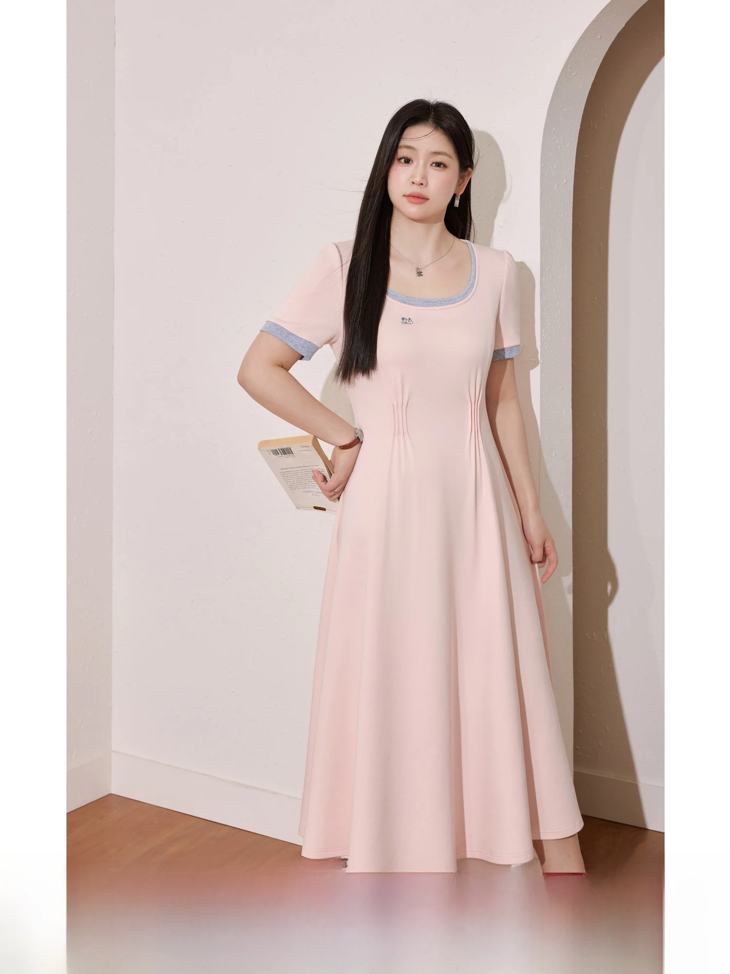 Blue Language plus Size Women's Dress Elastic Waist Square Neck Color Block Slimming Pink T-Shirt Summer Long Dress Bubble Sl...
Blue Language plus Size Women's Dress Elastic Waist Square Neck Color Block Slimming Pink T-Shirt Summer Long Dress Bubble Sl...