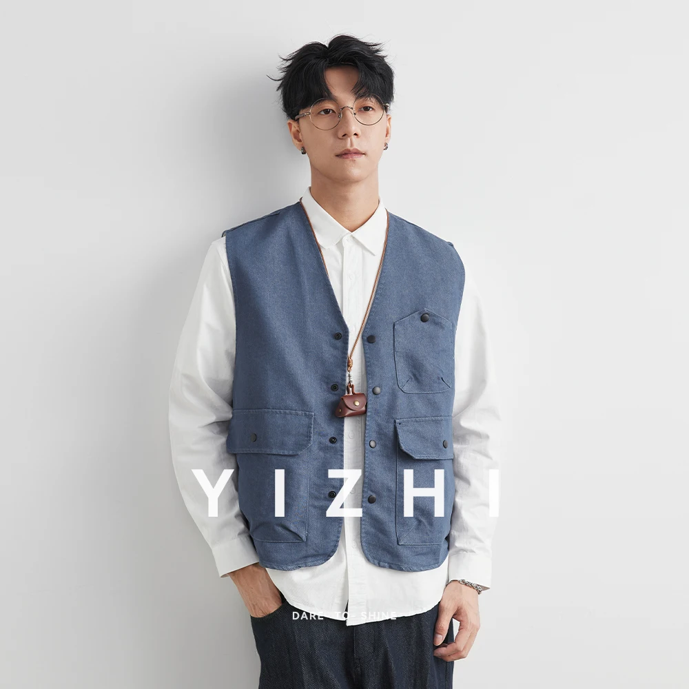 Spring Autumn American Retro Workwear Vest Loose Men's Outerwear Shoulder Pad Jacket Casual Style Arrival Outdoor Fishing Vest
Spring Autumn American Retro Workwear Vest Loose Men's Outerwear Shoulder Pad Jacket Casual Style Arrival Outdoor Fishing Vest