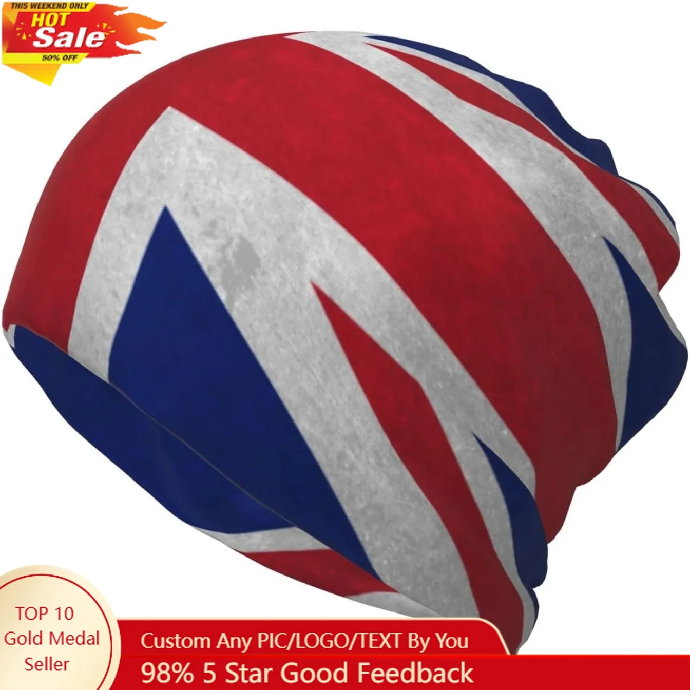 Retro Union Jack Flag Multifunction Beanie Hat Slouchy British Flag Stretch Skull Cap Fashion Loop Scarf for Women Men
Retro Union Jack Flag Multifunction Beanie Hat Slouchy British Flag Stretch Skull Cap Fashion Loop Scarf for Women Men