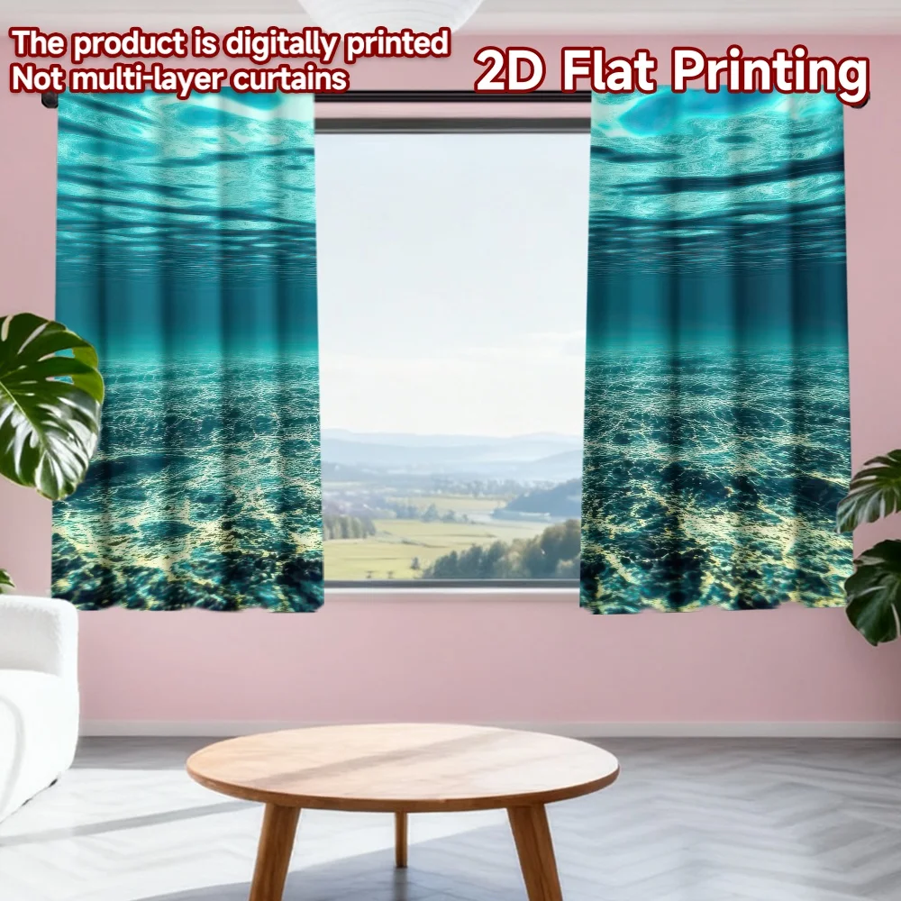 2D flat printing 2pcs Window Treatment Curtains Underwater Serenity Digital Printed Polyester Drapes Festive Curtains Use for
2D flat printing 2pcs Window Treatment Curtains Underwater Serenity Digital Printed Polyester Drapes Festive Curtains Use for
