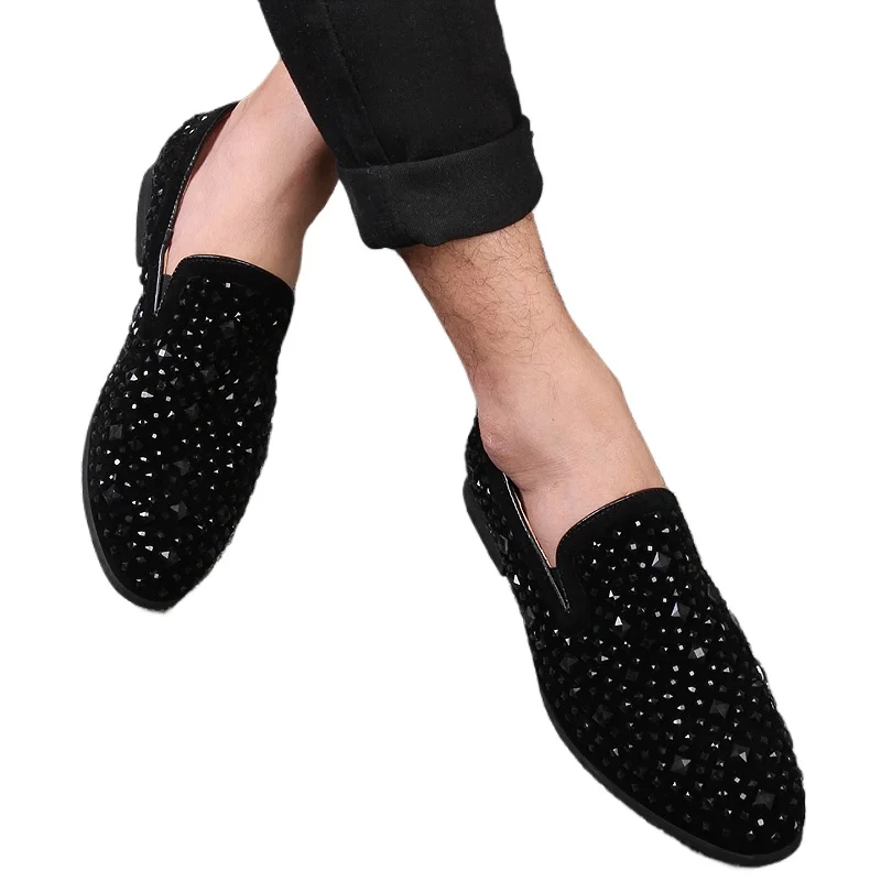 Luxury Denim And Metal Sequins High Quality Casual Men Shoes Black Spikes 2026 New Brand Mens Loafers
Luxury Denim And Metal Sequins High Quality Casual Men Shoes Black Spikes 2026 New Brand Mens Loafers