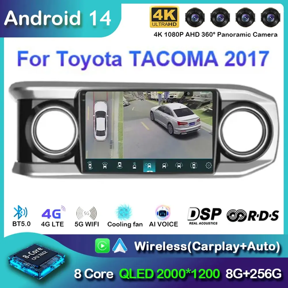 Android 14 Carplay Auto для Toyota TACOMA 2017, автомобильный радиоприемник Multimidia, видеоплеер, GPS-навигация, 2din, стерео без DVD 2 Din DSP 4G
Android 14 Carplay Auto для Toyota TACOMA 2017, автомобильный радиоприемник Multimidia, видеоплеер, GPS-навигация, 2din, стерео без DVD 2 Din DSP 4G