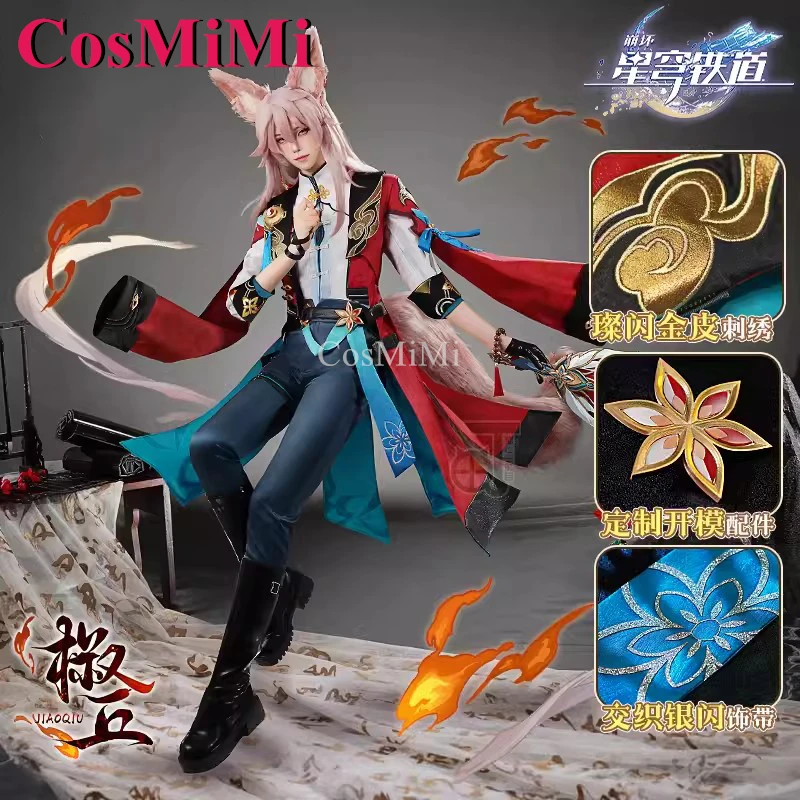 CosMiMi Hot Game Honkai: Star Rail Jiaoqiu Cosplay Costume Fashion Uniform Full Set Unisex Carnival Party Role Play Clothing New
CosMiMi Hot Game Honkai: Star Rail Jiaoqiu Cosplay Costume Fashion Uniform Full Set Unisex Carnival Party Role Play Clothing New