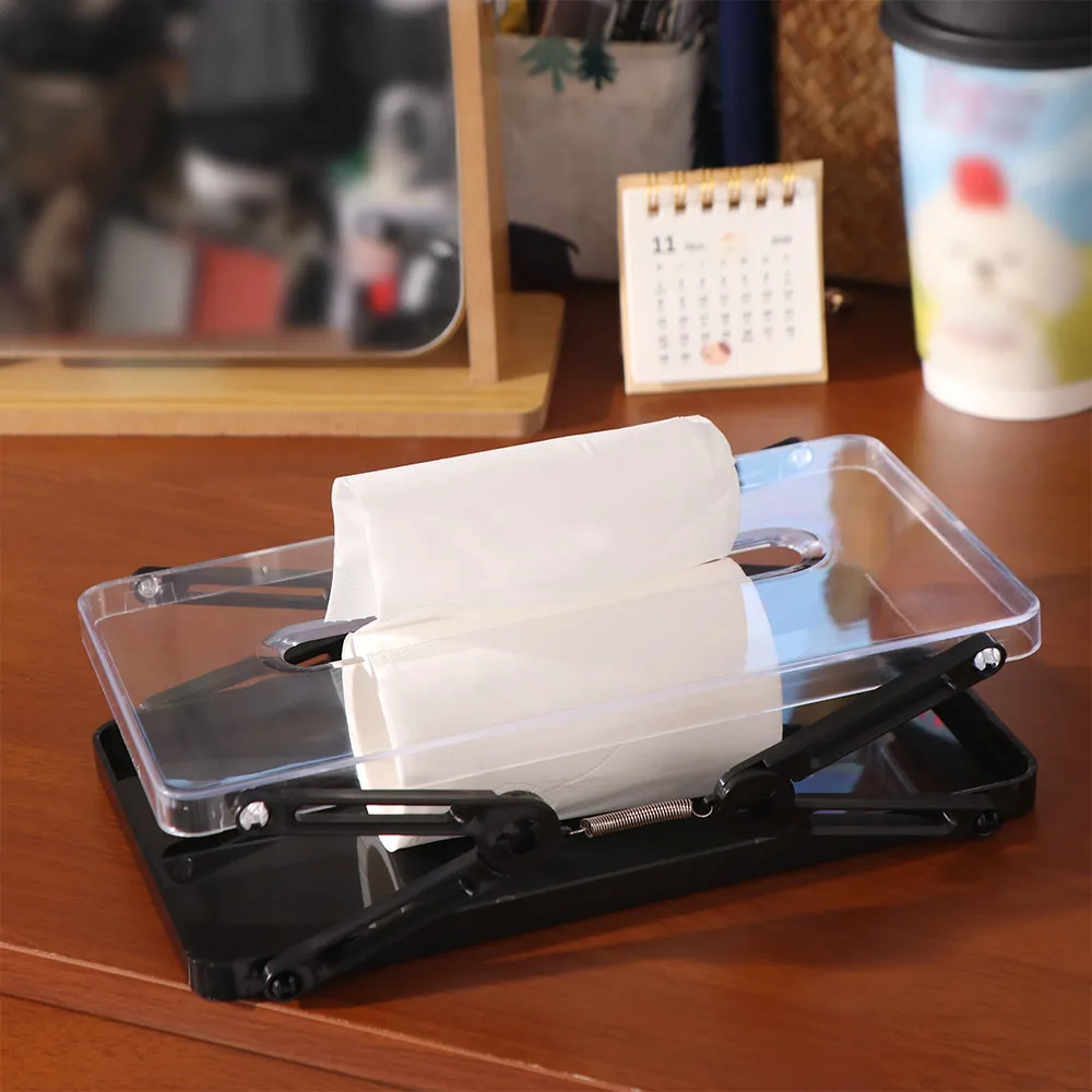 Extendable Tissue Storage Box Automatic Lift Height Adjustable Light Luxury Napkin Holder with Spring Rectangle Paper Container
Extendable Tissue Storage Box Automatic Lift Height Adjustable Light Luxury Napkin Holder with Spring Rectangle Paper Container
