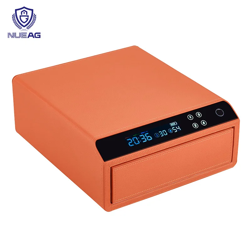 XAG-PGC1-orange Factory Hot Selling Luxury Leather Jewelry Safe Home Intelligent Anti Theft Safe Storage Password Box
XAG-PGC1-orange Factory Hot Selling Luxury Leather Jewelry Safe Home Intelligent Anti Theft Safe Storage Password Box