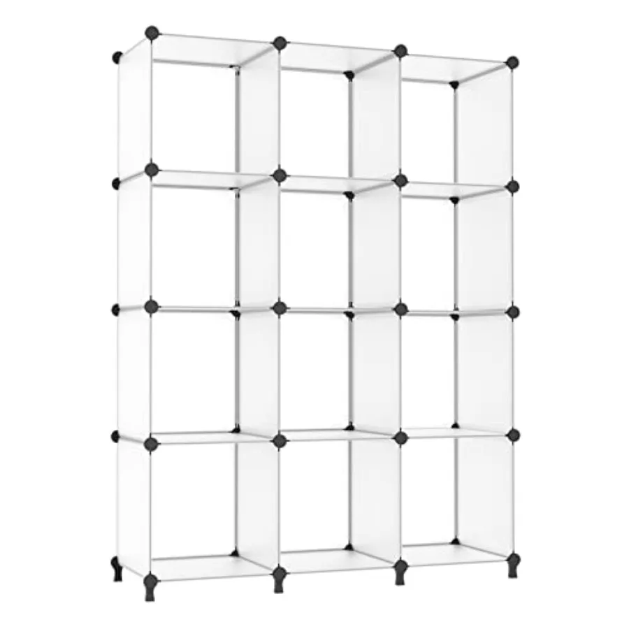Cube Storage Organizer Storage 12 Cube Bookshelf DIY Plastic Closet Storage Shelves with Wooden Mallet, Ideal Storage Solution
Cube Storage Organizer Storage 12 Cube Bookshelf DIY Plastic Closet Storage Shelves with Wooden Mallet, Ideal Storage Solution