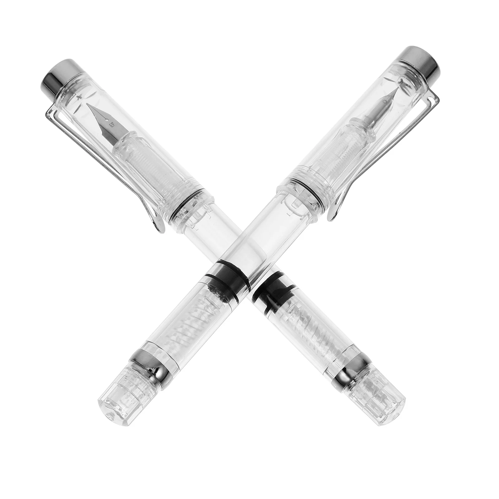2 Pcs Refillable Ink Pens Office School Stationery Fountain Transparent Student
2 Pcs Refillable Ink Pens Office School Stationery Fountain Transparent Student