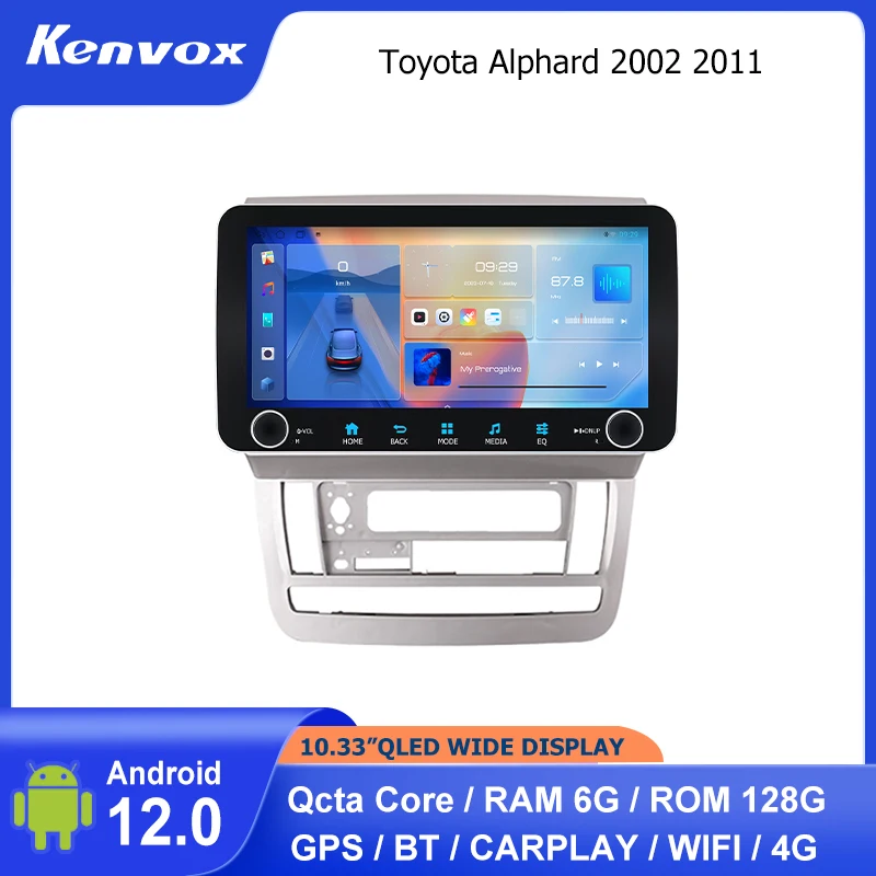 10.33" Android Car Radio For Toyota Alphard 2002-2011 GPS Navigation Multimedia Video Player Carplay Head Unit Stereo 4G 2 Din
10.33" Android Car Radio For Toyota Alphard 2002-2011 GPS Navigation Multimedia Video Player Carplay Head Unit Stereo 4G 2 Din
