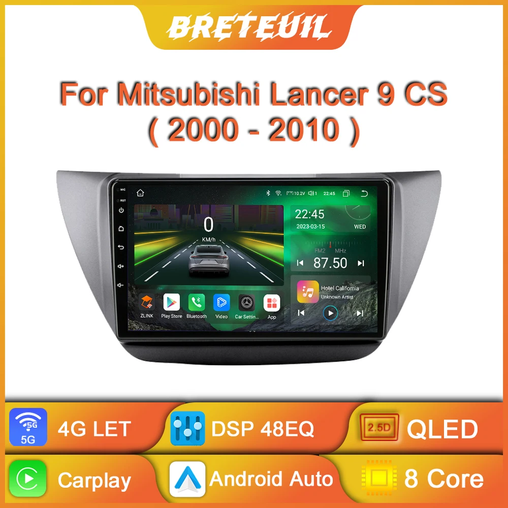 For Mitsubishi Lancer 9 CS 2000 - 2010 Android Car Radio Multimedia Video Player GPS Navigation Carplay Touch Screen Auto Stereo
For Mitsubishi Lancer 9 CS 2000 - 2010 Android Car Radio Multimedia Video Player GPS Navigation Carplay Touch Screen Auto Stereo