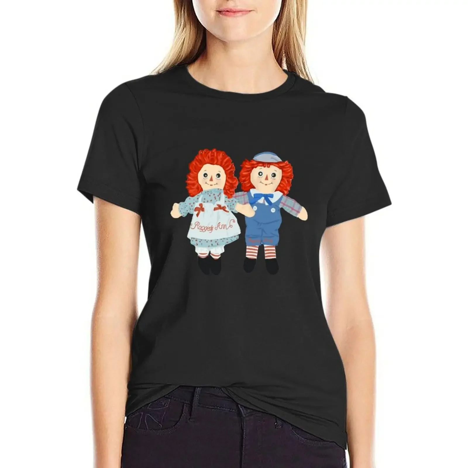 Raggedy ann and andy T-Shirt funnys customs design your own summer tops graphics t-shirt dress for Women sexy 
Raggedy ann and andy T-Shirt funnys customs design your own summer tops graphics t-shirt dress for Women sexy