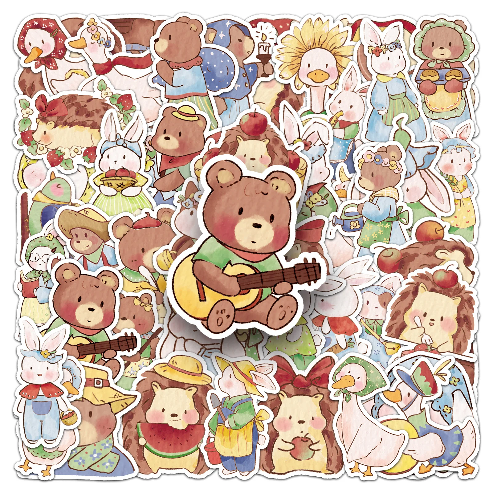 50Pcs Funny Animal Kawaii Forest Animal Cartoon Cute Waterproof Sticker Skateboarding Retro home decal Sticker
50Pcs Funny Animal Kawaii Forest Animal Cartoon Cute Waterproof Sticker Skateboarding Retro home decal Sticker