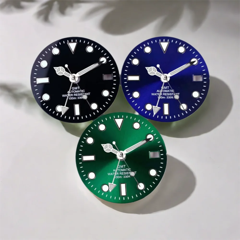 29mm SUB Mod Silver Blue Green Watch Dial Face fit NH34A Automatic Movement Men Watches Part Accessories
29mm SUB Mod Silver Blue Green Watch Dial Face fit NH34A Automatic Movement Men Watches Part Accessories