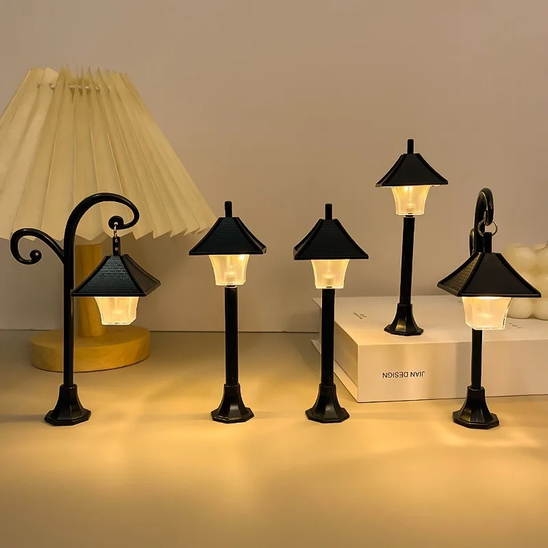 Mini Small Street Light Led Night Street Scene Ornament Small Table Lamp Atmosphere Decoration Micro Landscape Ornament
Mini Small Street Light Led Night Street Scene Ornament Small Table Lamp Atmosphere Decoration Micro Landscape Ornament