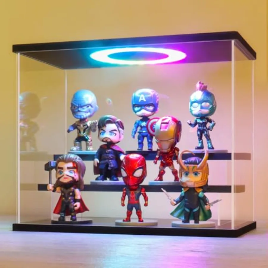 RGB ed Acrylic Display Case Showcase Color Changing, Dustproof Organizer Box for Funko Pop, Mini Figures, Collectibles, 11.8x6.
RGB ed Acrylic Display Case Showcase Color Changing, Dustproof Organizer Box for Funko Pop, Mini Figures, Collectibles, 11.8x6.