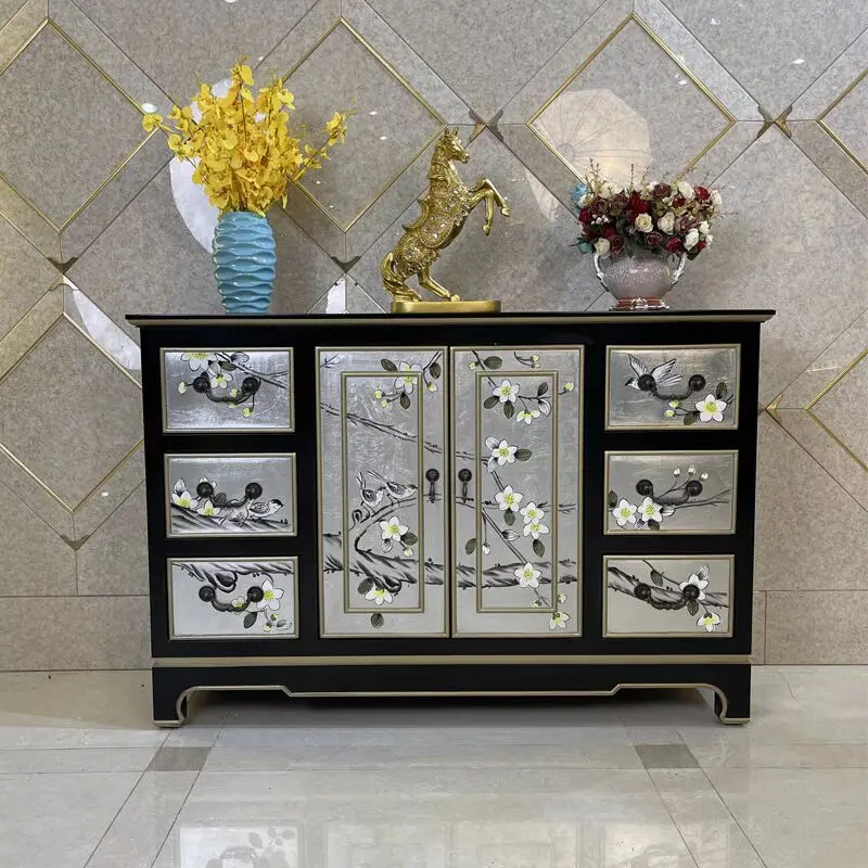 Solid wood dining side tea cabinet European and American living room entrance entrance entrance decorative storage foyer cabinet
Solid wood dining side tea cabinet European and American living room entrance entrance entrance decorative storage foyer cabinet