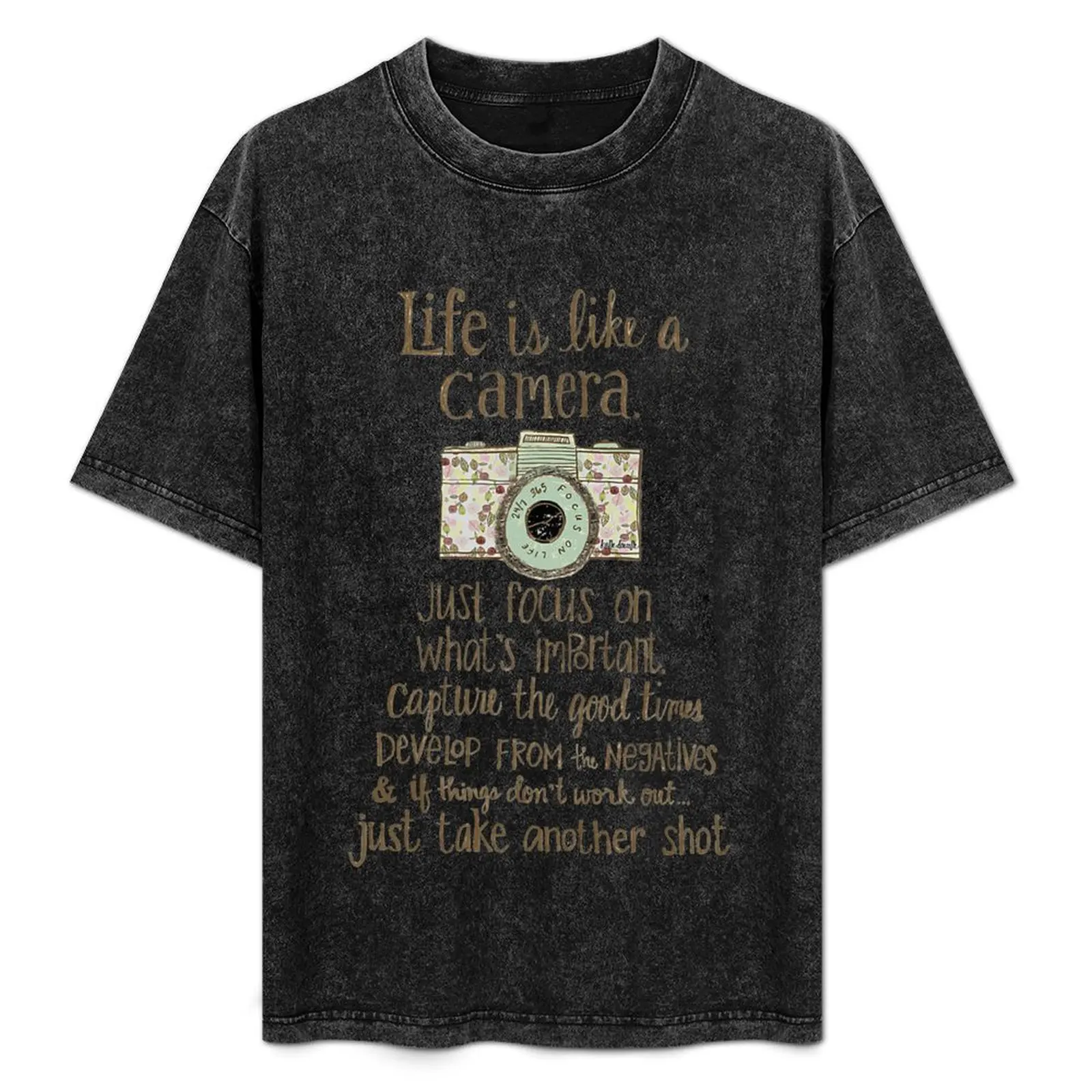 Life Is Like A Camera T-Shirt Big and Tall Casual T-Shirt
Life Is Like A Camera T-Shirt Big and Tall Casual T-Shirt
