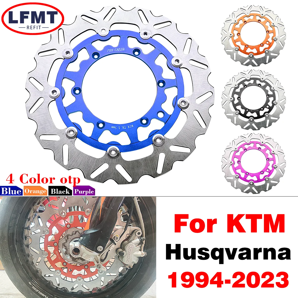 Motorcycle 320MM Front Floating Brake Disc Rotor Adaptor For KTM XC XCF XCW SX SXF EXC EXCF Husqvarna FE TE FCTC TX FX 1994-2023
Motorcycle 320MM Front Floating Brake Disc Rotor Adaptor For KTM XC XCF XCW SX SXF EXC EXCF Husqvarna FE TE FCTC TX FX 1994-2023