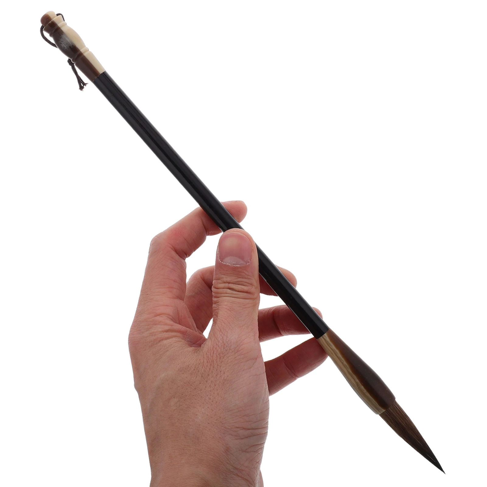 Chinese Calligraphy Brush Medium Size Gray Tail Agate Wood Handle Precision Ox Ear Raccoon Tail Designed for Chinese Painting
Chinese Calligraphy Brush Medium Size Gray Tail Agate Wood Handle Precision Ox Ear Raccoon Tail Designed for Chinese Painting