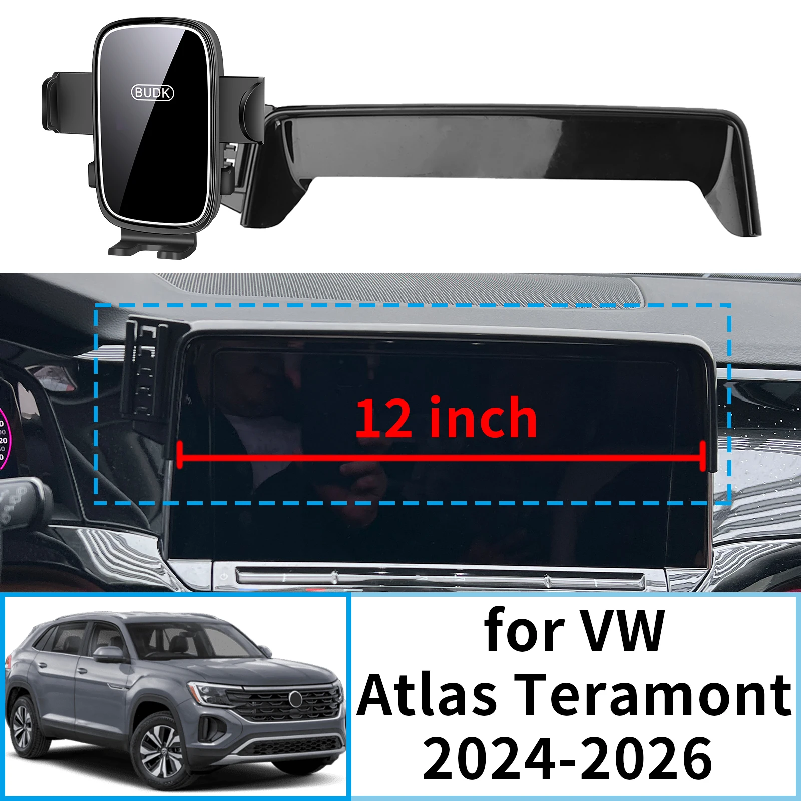 fit for VW Atlas Teramont 2024 2025 2026 CROSS Stable Clip-On Phone Holder Mount Screen Base No Vibration Car accessoires 
fit for VW Atlas Teramont 2024 2025 2026 CROSS Stable Clip-On Phone Holder Mount Screen Base No Vibration Car accessoires