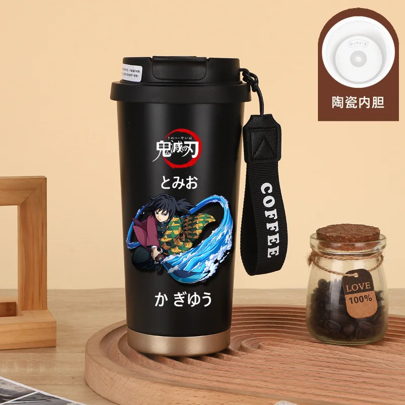 Demon Slayer Stainless Steel Cover Ceramics Inner Core Thermos Mug Portable Dual-Drink Coffee Mug Car 500ML Straw Water Gift Cup
Demon Slayer Stainless Steel Cover Ceramics Inner Core Thermos Mug Portable Dual-Drink Coffee Mug Car 500ML Straw Water Gift Cup