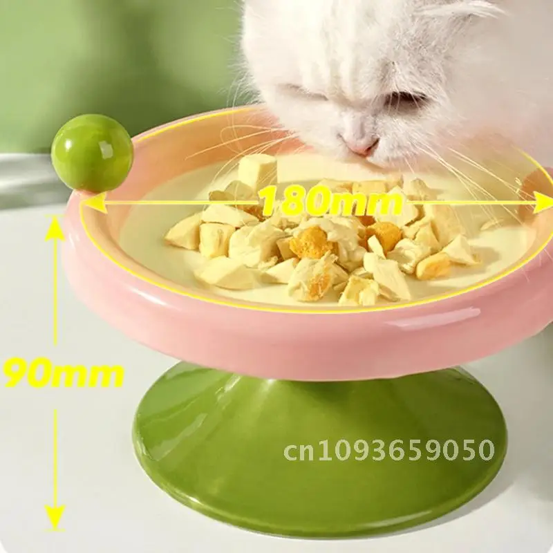 Creative Cartoon Bowl Cream Color Ceramic Cat Dog Ice Neck Capacity, 1Pc Overturning High Anti Snack Protection Foot Plate Large
Creative Cartoon Bowl Cream Color Ceramic Cat Dog Ice Neck Capacity, 1Pc Overturning High Anti Snack Protection Foot Plate Large