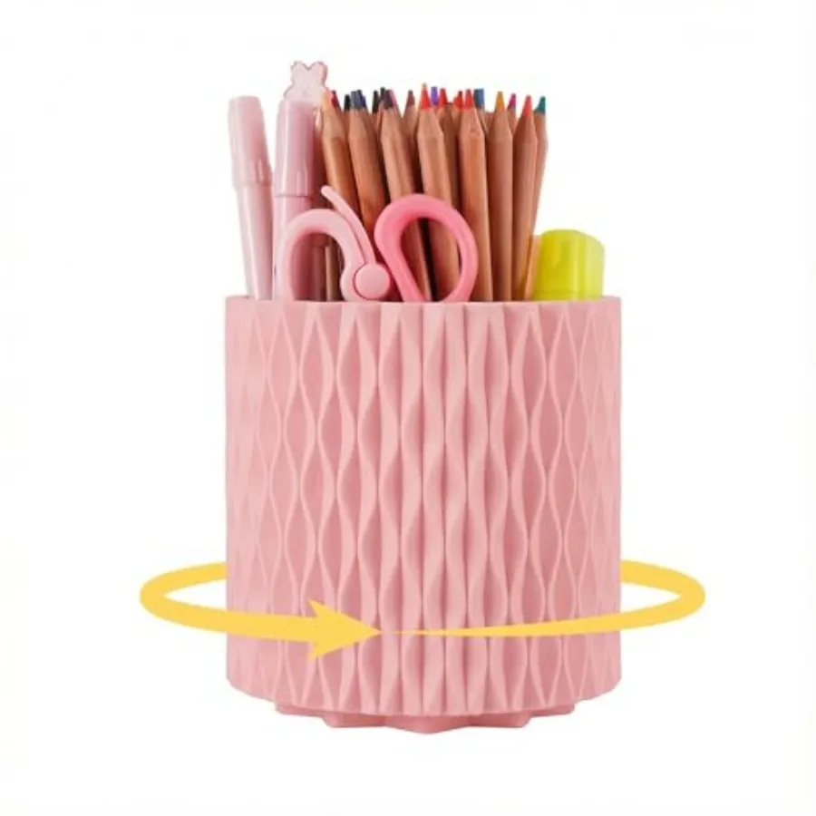 Pink Pen Holder for Desk, 360° Rotating Pencil Holder with 5 Slots - Spinning Desk Organizer and Pencil Cup for Art Supply, Off
Pink Pen Holder for Desk, 360° Rotating Pencil Holder with 5 Slots - Spinning Desk Organizer and Pencil Cup for Art Supply, Off
