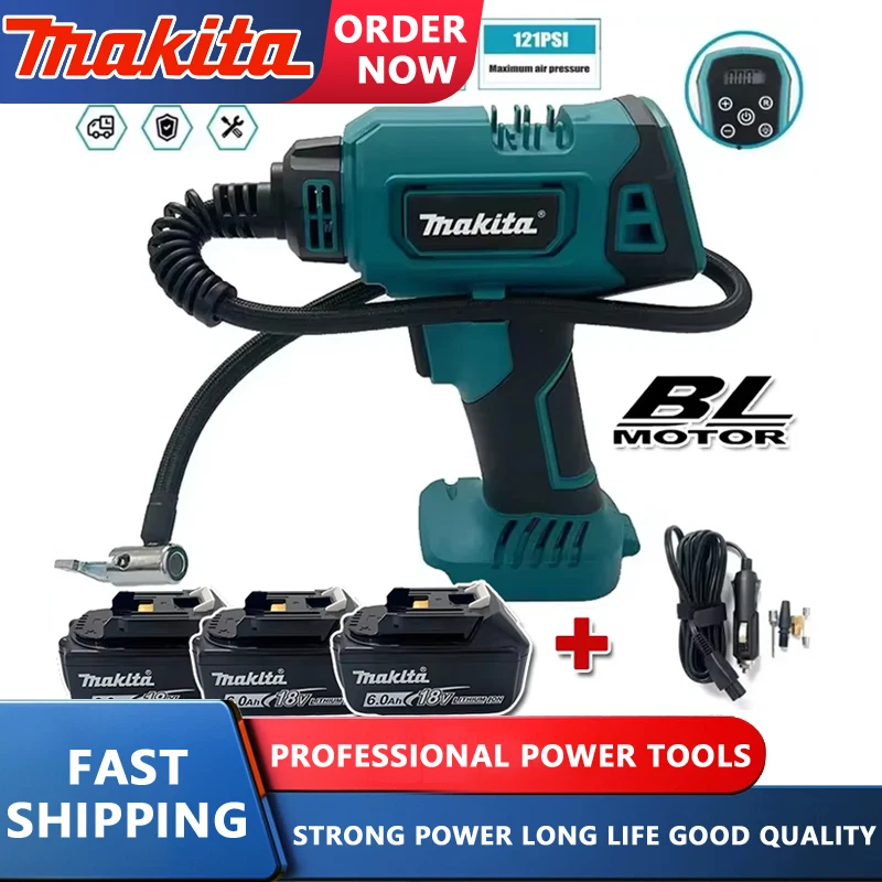 Makita Cordless Portable Electric Air Pump 12V Rechargeable Handheld Air Compressor For Cars For Makita 18V Battery
Makita Cordless Portable Electric Air Pump 12V Rechargeable Handheld Air Compressor For Cars For Makita 18V Battery