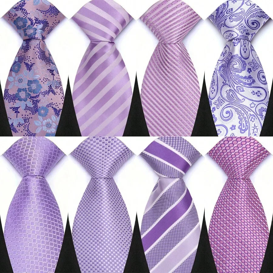 8cm Mens Jacquard Woven Tie Purple Striped Floral Plaid Polka Dot For Business Wedding Party
8cm Mens Jacquard Woven Tie Purple Striped Floral Plaid Polka Dot For Business Wedding Party