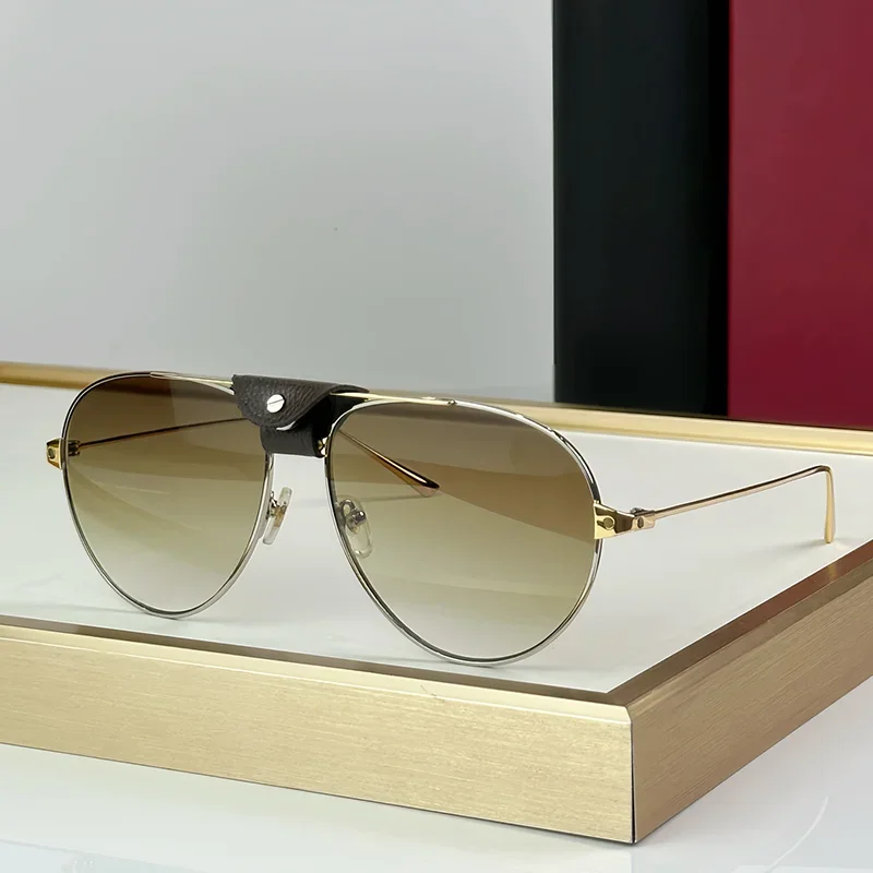 Модные люксовые золотые солнцезащитные очки-авиаторы 20205 для мужчин, оригинальные, высококачественные, из сплава, солнечные очки для мужчин
Модные люксовые золотые солнцезащитные очки-авиаторы 20205 для мужчин, оригинальные, высококачественные, из сплава, солнечные очки для мужчин