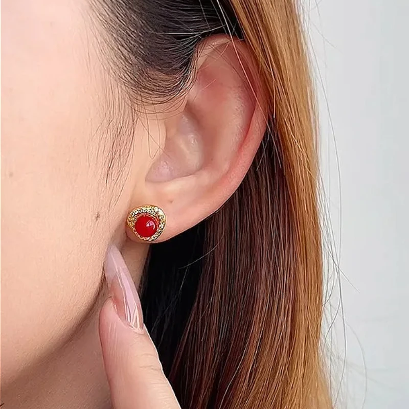 925 Sterling Silver Charming Round Zircon Beads Stud Earring for Women Fine Jewelry High Luxury Vintage Accessories
925 Sterling Silver Charming Round Zircon Beads Stud Earring for Women Fine Jewelry High Luxury Vintage Accessories