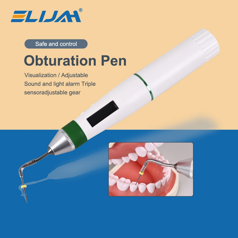 ELILAH Dental Wireless Obturation Pen with Digital Display Endo Gutta Percha Obturation System Pen Heating Plugger Tip Equipment
ELILAH Dental Wireless Obturation Pen with Digital Display Endo Gutta Percha Obturation System Pen Heating Plugger Tip Equipment