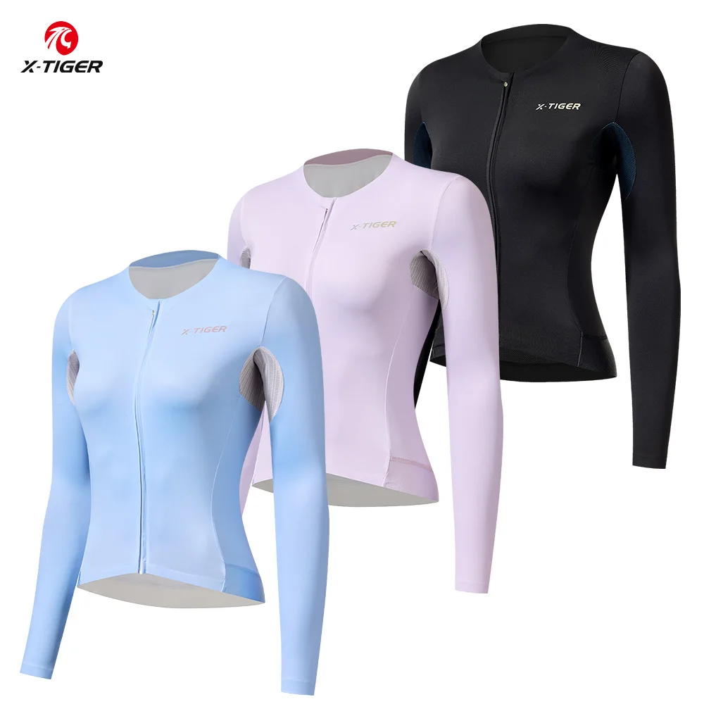 X-TIGER женский велосипедный трикотаж с длинными рукавами, защита от ультрафиолета, дышащий велосипедный трикотаж с карманами для весенне-осенней велосипедной рубашки
X-TIGER женский велосипедный трикотаж с длинными рукавами, защита от ультрафиолета, дышащий велосипедный трикотаж с карманами для весенне-осенней велосипедной рубашки