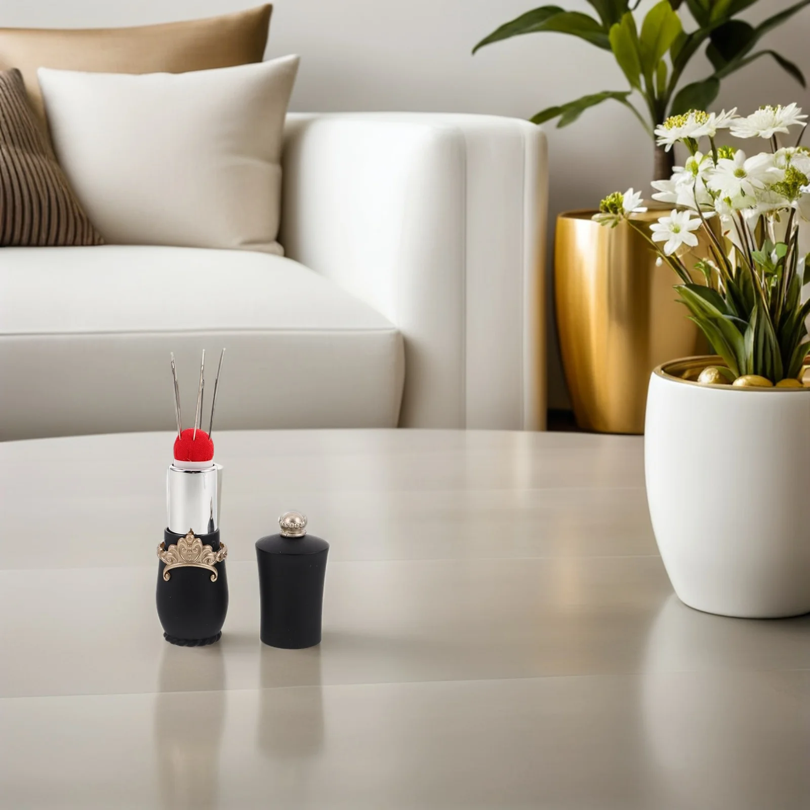 Lipstick Shaped Pin Cushion Needle Organizer European Style Portable Sewing Accessories Needle Storage Tube Embroidery Craft Box
Lipstick Shaped Pin Cushion Needle Organizer European Style Portable Sewing Accessories Needle Storage Tube Embroidery Craft Box