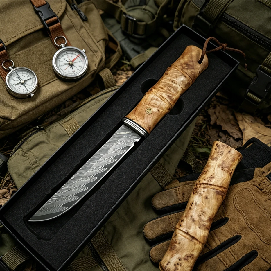 High Hardness VG10 Damascus Blade Shadow Wood Handles Portable Knife Survival Outdoor Wilderness Camping Pocket EDC Tools
High Hardness VG10 Damascus Blade Shadow Wood Handles Portable Knife Survival Outdoor Wilderness Camping Pocket EDC Tools